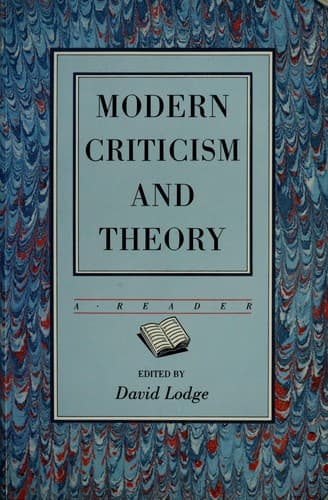 Tapa de Modern criticism and theory