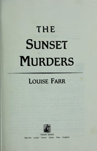 Tapa de The sunset murders