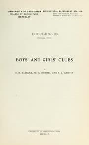 Tapa de Boys' and girls' clubs