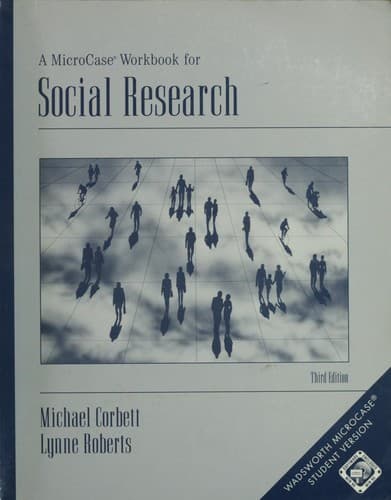 Tapa de A MicroCase workbook for social research
