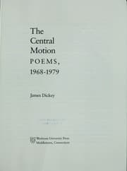 Tapa de The central motion