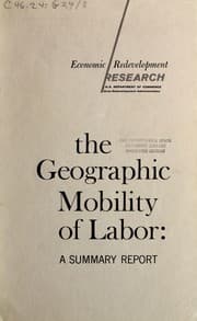 Tapa de The geographic mobility of labor
