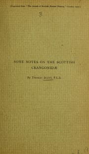 Tapa de Some notes on the Scottish crangonidae