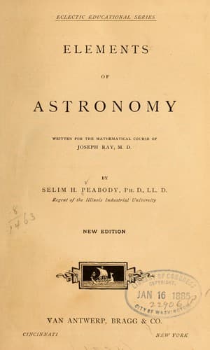Tapa de Elements of astronomy