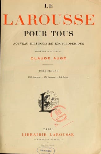 Tapa de Le Larousse pour tous