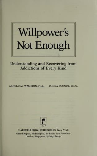 Tapa de Willpower's not enough