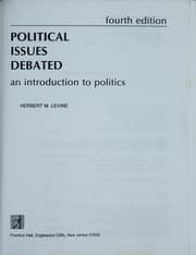Tapa de Political issues debated
