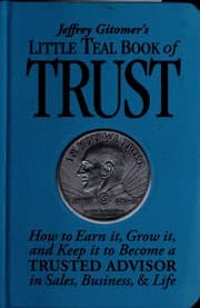 Tapa de Jeffrey Gitomer's little teal book of trust