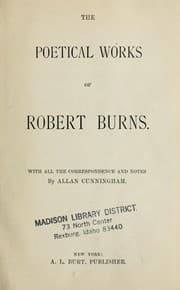 Tapa de The poetical works of Robert Burns