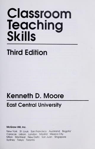 Tapa de Classroom teaching skills