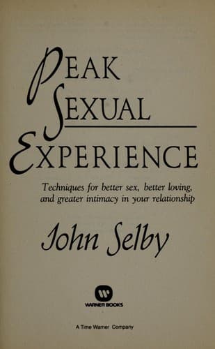 Tapa de Peak sexual experience