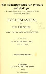 Tapa de Ecclesiastes