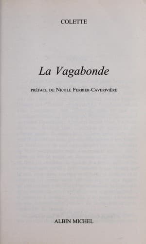 Tapa de La vagabonde