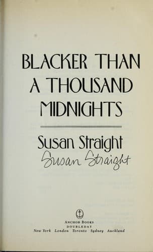 Tapa de Blacker than a thousand midnights