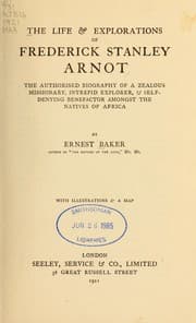 Tapa de The life & explorations of Frederick Stanley Arnot
