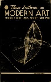 Tapa de Three lectures on modern art