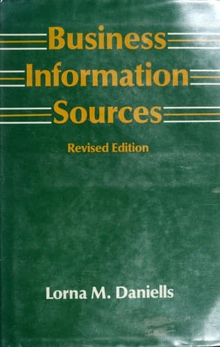 Tapa de Business information sources