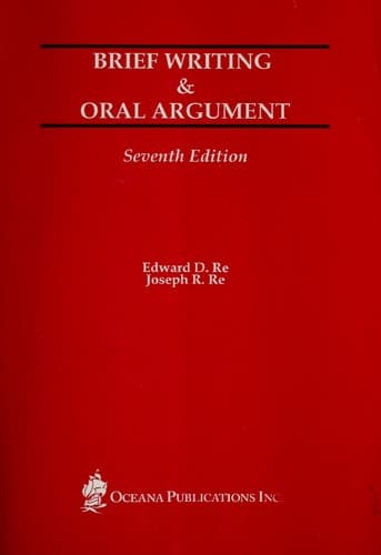 Tapa de Brief writing & oral argument