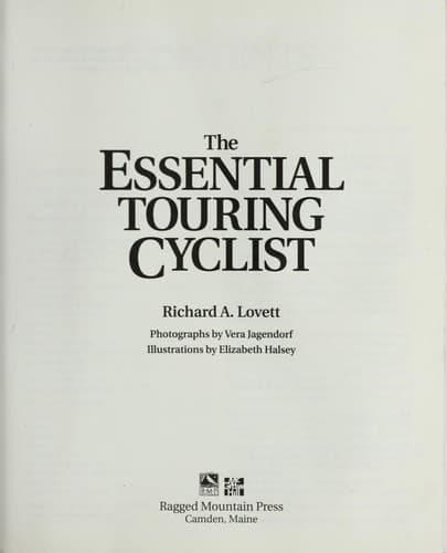 Tapa de The essential touringcyclist