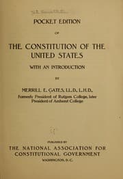 Tapa de Pocket edition of the Constitution of the United States