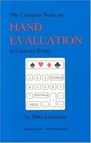 Tapa de The complete book on hand evaluation in contract bridge