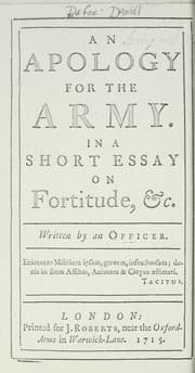 Tapa de An apology for the army