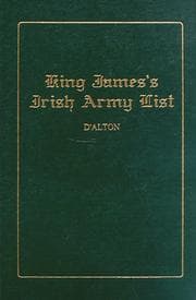 Tapa de King James' Irish Army List