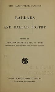 Tapa de Ballads and ballad poetry