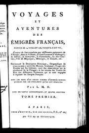 Tapa de Voyages et aventures des émigrés français