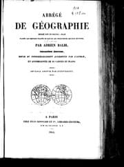 Tapa de Abrégé de géographie