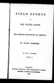 Tapa de Field sports in the United States, and the British provinces of America