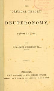Tapa de The "critical theory" of Deuteronomy