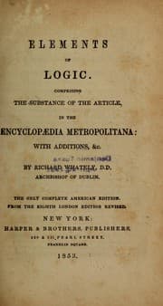 Tapa de Elements of logic