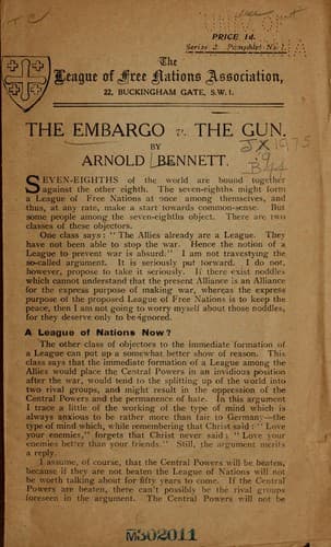 Tapa de The embargo v. the gun