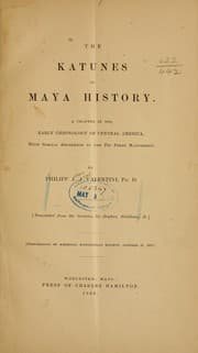 Tapa de The Katunes of Maya history