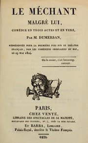 Tapa de Le Méchant malgré lui