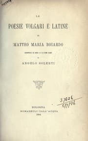Tapa de Le poesie volgari e latine