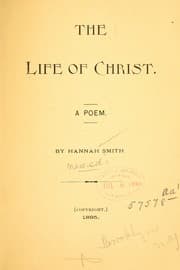 Tapa de The life of Christ