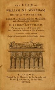 Tapa de The life of William of Wykeham, Bishop of Winchester