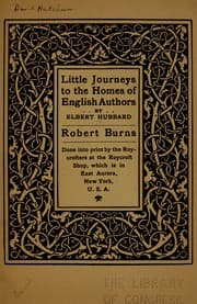 Tapa de Little journeys to the homes of English authors...Robert Burns