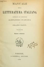 Tapa de Manuale della letteratura italiana