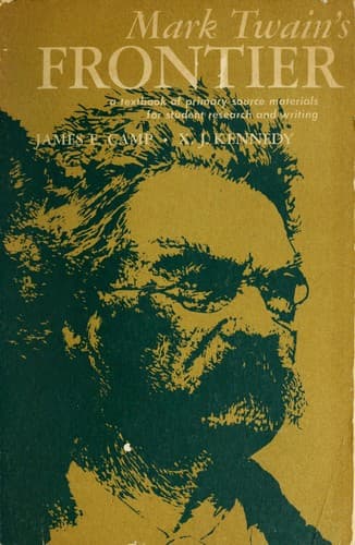 Tapa de Mark Twain's frontier