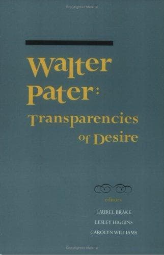 Tapa de Walter Pater