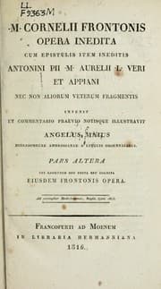 Tapa de Opera inedita