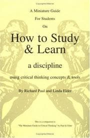 Tapa de Miniature Guide for Students on How to Study and Learn a Discipline