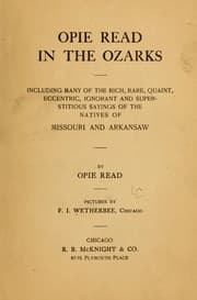 Tapa de Opie Read in the Ozarks