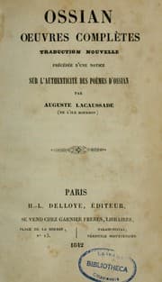 Tapa de Ossian, Œuvres complètes