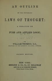 Tapa de An outline of the necessary laws of thought