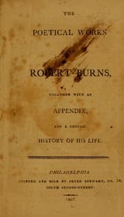 Tapa de The poetical works of Robert Burns