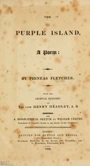 Tapa de The purple island, a poem